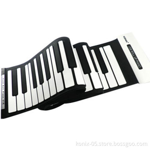 Roll-up Piano with 4 x AA Batteries or 6V DC Adapter, Weighs 1,000g